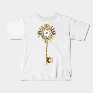 Golden Key with Dials Kids T-Shirt